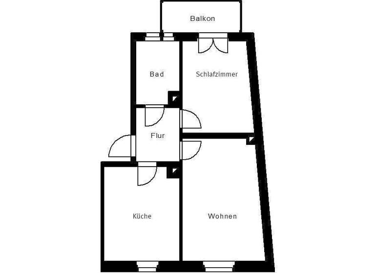 Wohnung zur Miete 295 € 2 Zimmer 57 m² 1. Geschoss Röntgenstraße 33 Reusa Plauen 08529