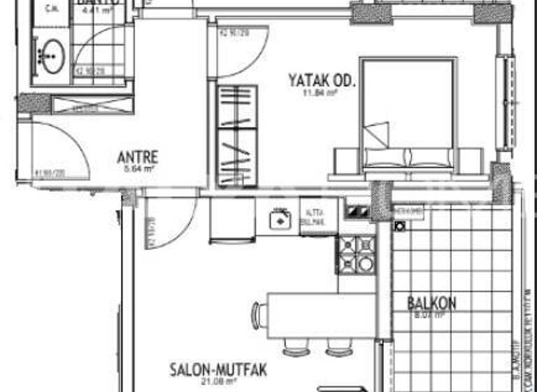 Studio zum Kauf 108.000 € 3 Zimmer 76 m² 2. Geschoss Antalya 07112