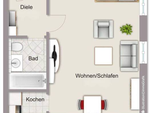 Studio zur Miete 330 € 1 Zimmer 38,6 m² frei ab sofort Metten 94526