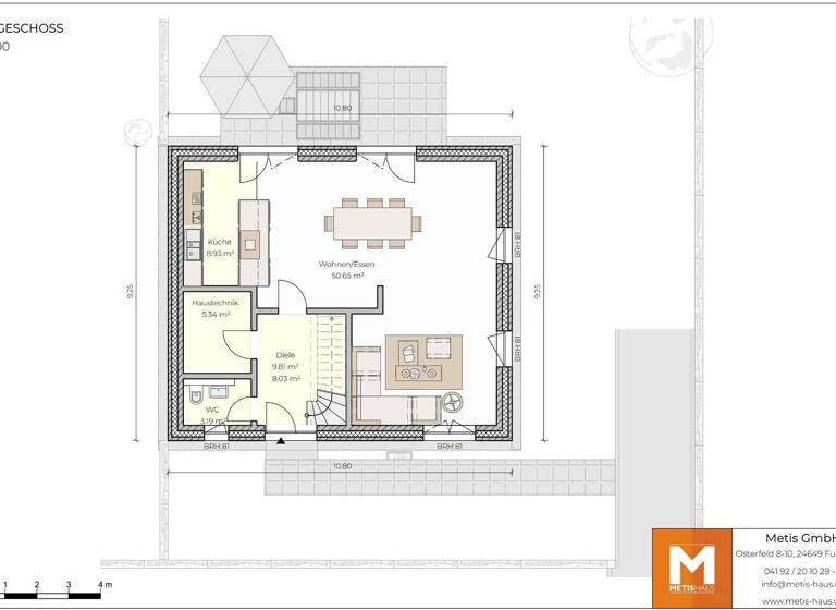 Doppelhaushälfte zum Kauf provisionsfrei 799.000 € 4 Zimmer 136,6 m² 998 m² Grundstück Bramfeld Hamburg 22175