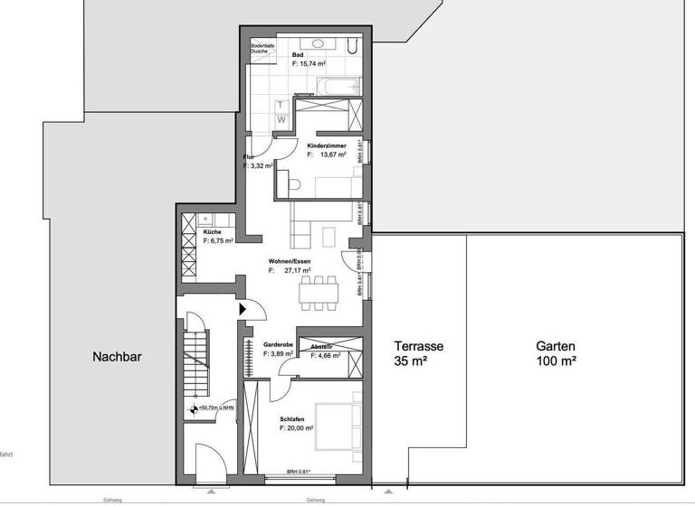 Wohnung zur Miete 1.680 € 3 Zimmer 112 m² EG frei ab 01.05.2026 Zündorf Köln 51143