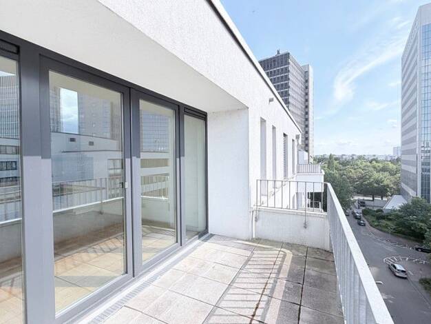 Wohnung zur Miete 1.147 € 2 Zimmer 62,3 m² 6. Geschoss frei ab sofort Heinrich-Hertz-Straße 12 Bockenheim Frankfurt 60486