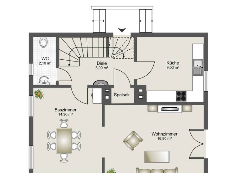 Doppelhaushälfte zum Kauf provisionsfrei 399.000 € 6 Zimmer 138 m² 428 m² Grundstück Herlesweiden 4 Bad Kreuznach 55543