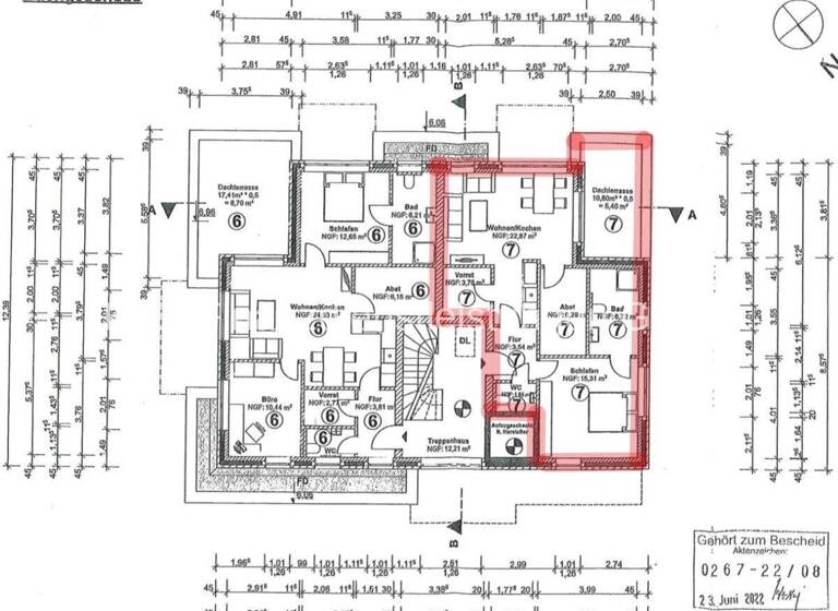 Penthouse zum Kauf 380.000 € 2 Zimmer 65,8 m² Donnerschwee Oldenburg / Donnerschwee 26123