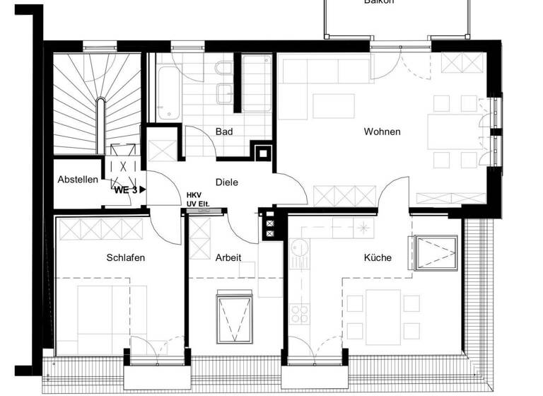 Wohnung zur Miete Wohnen auf Zeit 1.790 € 3 Zimmer 85 m² frei ab 18.06.2026 Nordvorstadt Weimar 99423