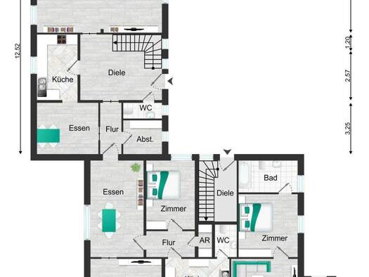 Mehrfamilienhaus zum Kauf als Kapitalanlage geeignet 873.000 € 320 m² 1.076 m² Grundstück Oldau Hambühren 29313
