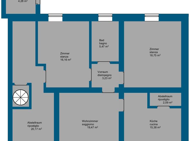 Doppelhaushälfte zum Kauf 188.000 € 4 Zimmer 170 m² 1.000 m² Grundstück frei ab sofort Piancastagnaio