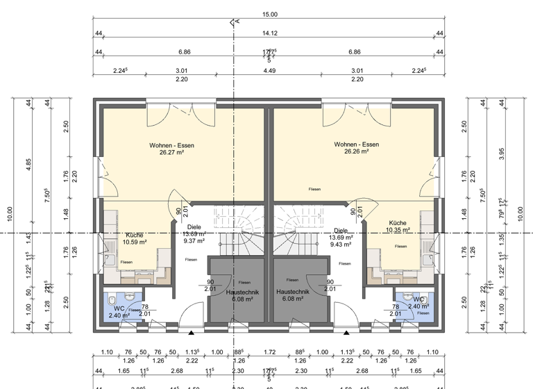 Doppelhaushälfte zum Kauf provisionsfrei 481.800 € 4 Zimmer 104 m² 320 m² Grundstück Ulzburger Landstraße 405a Quickborn 25451