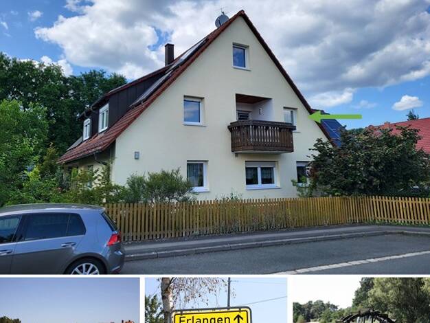 Wohnung zur Miete 950 € 4,5 Zimmer 105 m² Dachgeschoss, 1. Geschoss frei ab 01.09.2025 Kleinseebach Möhrendorf 91096