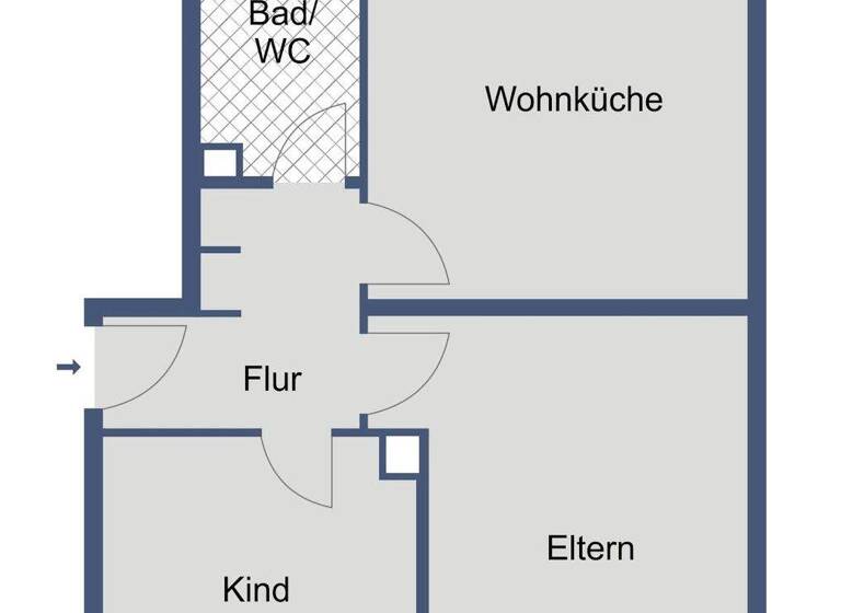Wohnung zur Miete 336 € 2 Zimmer 50,2 m² 2. Geschoss Kreuzbergstraße 12 Südend Fulda 36043