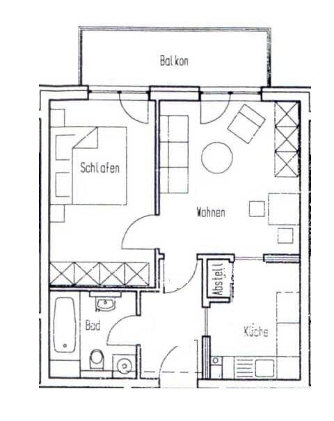 Wohnung zur Miete 295 € 2 Zimmer 46 m²<br/>Wohnfläche 2.<br/>Geschoss 01.02.2025<br/>Verfügbarkeit Crimmitschau Crimmitschau 08451