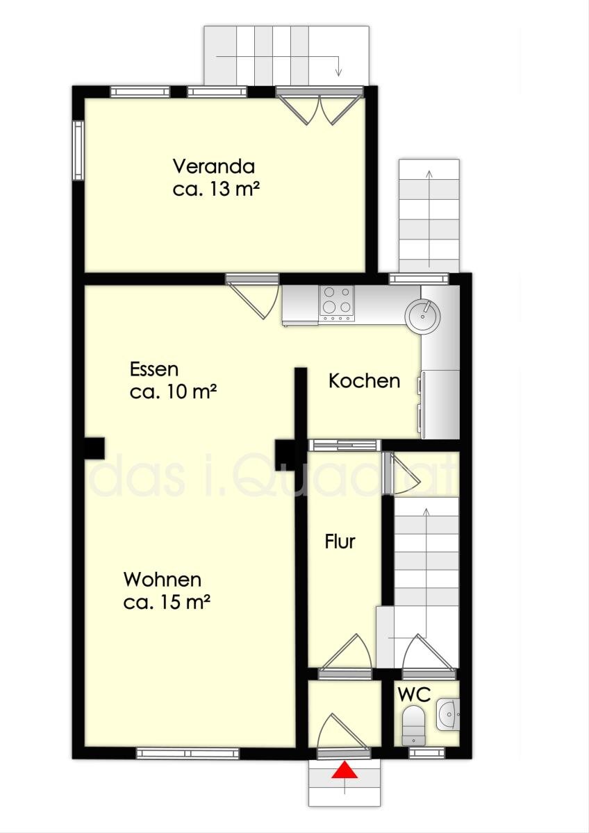 Reihenendhaus zum Kauf 550.000 € 3 Zimmer 110 m²<br/>Wohnfläche 381 m²<br/>Grundstück Kniepervorstadt Stralsund 18435