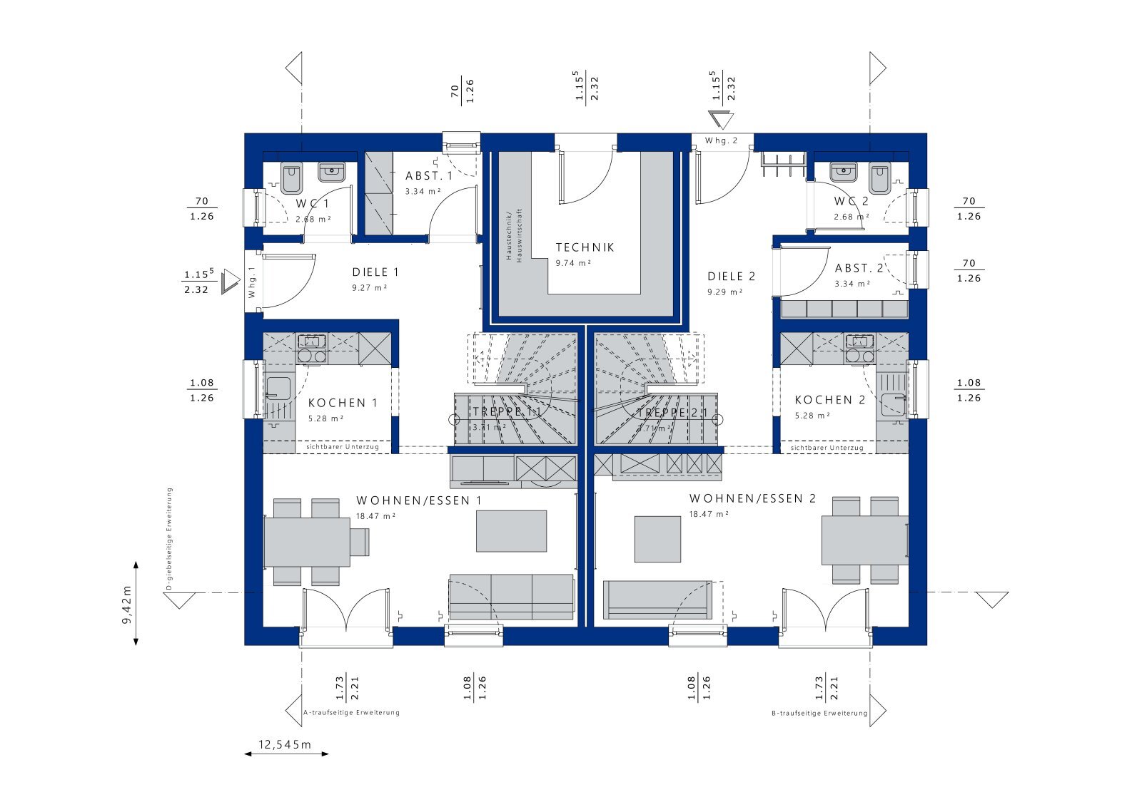 Mehrfamilienhaus zum Kauf 731.388 € 7 Zimmer 192 m²<br/>Wohnfläche 601 m²<br/>Grundstück Deißlingen Deisslingen 78652