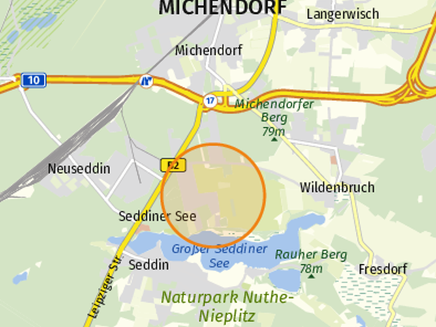 Grundstück zum Kauf 440.000 € 853 m² Grundstück Wildenbruch Michendorf 14552