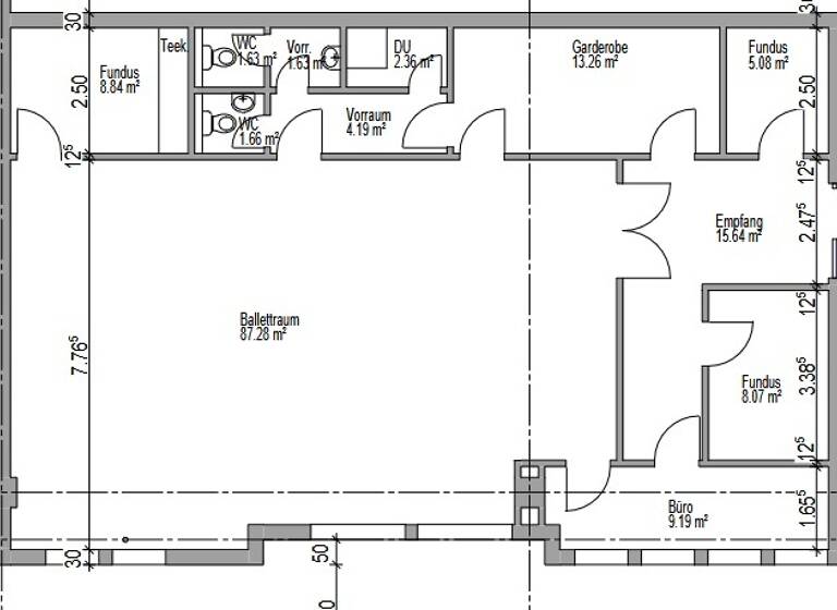 Bürofläche zur Miete 1.500 € 2 Zimmer Kehl 77694