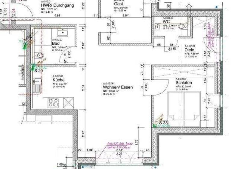 Wohnung zum Kauf 329.000 € 3 Zimmer 87 m² Niebüll 25899