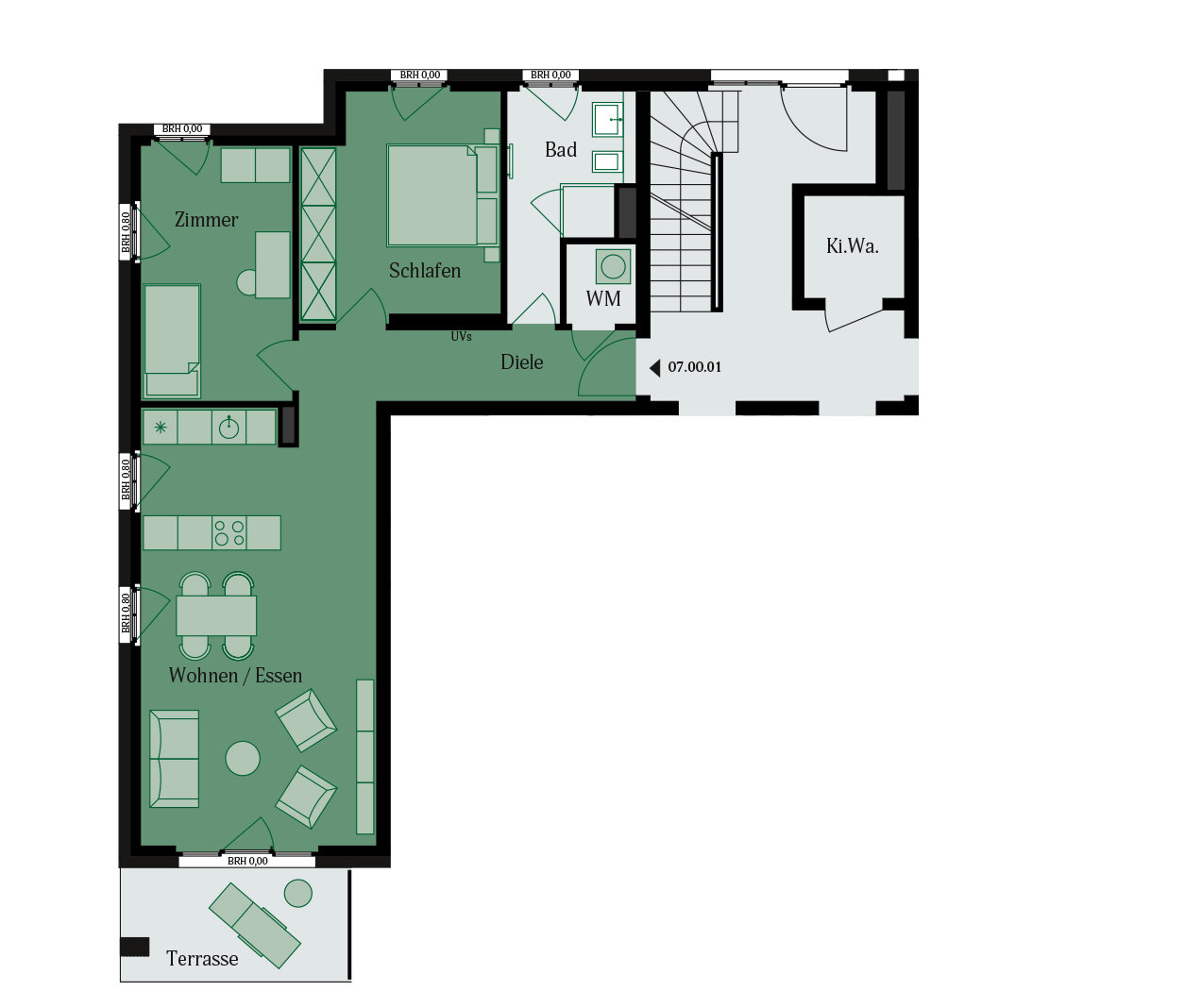 Wohnung zur Miete 1.285 € 3 Zimmer 76,4 m²<br/>Wohnfläche 01.04.2025<br/>Verfügbarkeit Dietrich-Bonhoeffer-Str. 12 Lämmerspiel Mühlheim 63165