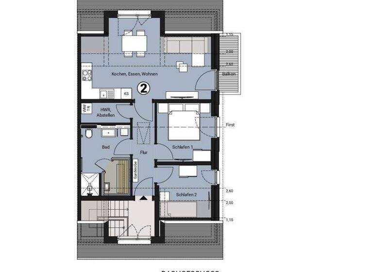 Wohnung zum Kauf - Neubau 326.500 € 3 Zimmer 66,4 m² Stollhamm Butjadingen / Tossens 26969