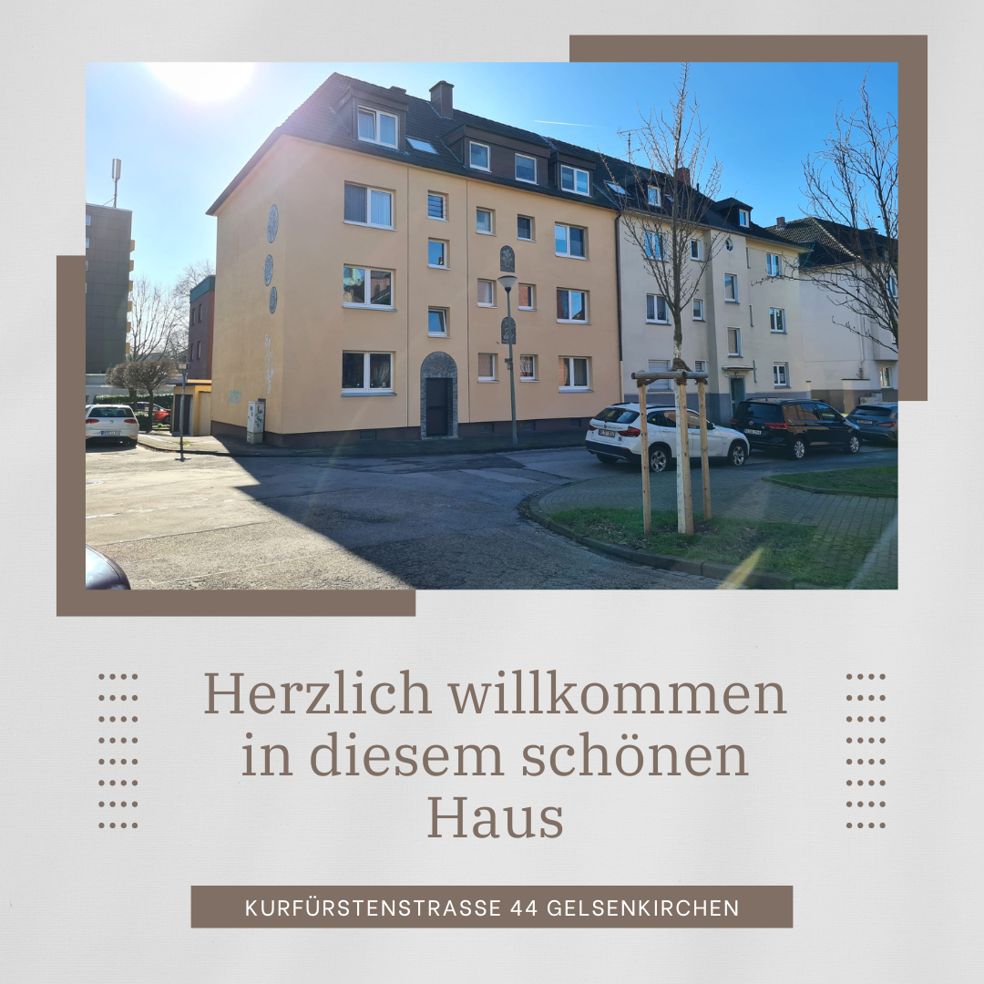 Wohnung zur Miete 407,55 € 2 Zimmer 55 m²<br/>Wohnfläche 1.<br/>Geschoss ab sofort<br/>Verfügbarkeit Kurfürstenstraße 44 Feldmark Gelsenkirchen 45883