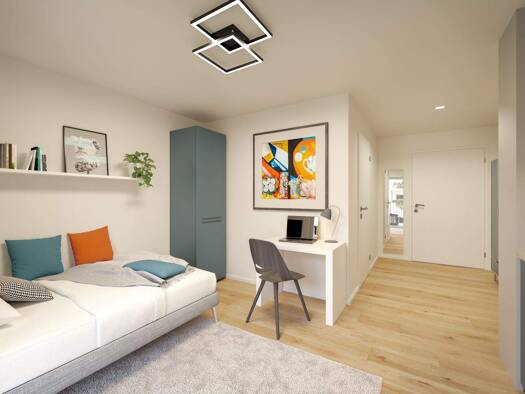 Wohnung zum Kauf provisionsfrei als Kapitalanlage geeignet 307.520 € 1 Zimmer 32,1 m² Am historischen Lockschuppen 20-22 Innenstadt Fürth 90762