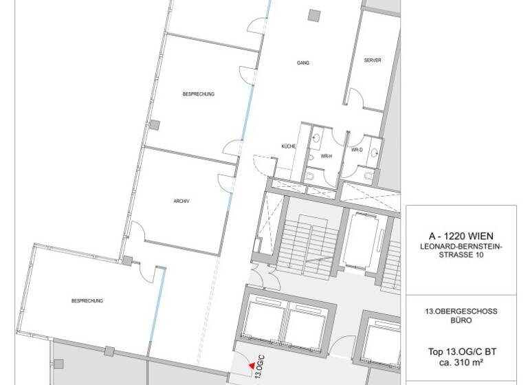 Büro zur Miete 17 € Leonard-Bernstein-Straße Wien 1220