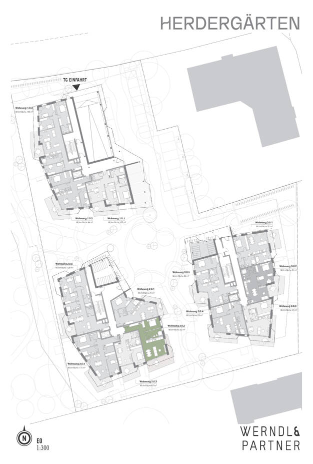 Wohnung zum Kauf - Neubau provisionsfrei 575.000 € 2 Zimmer 82 m² EG Herderstraße 4, 6, 8 West Rosenheim 83024