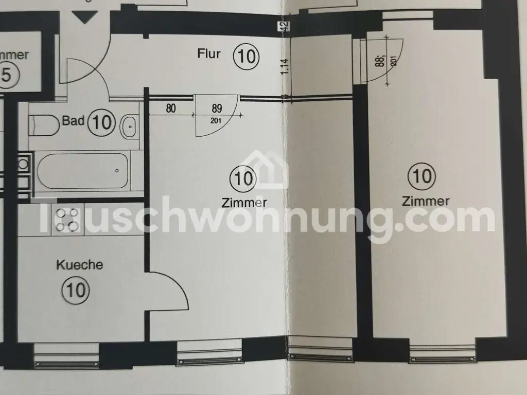 Wohnung zur Miete Tauschwohnung 540 € 2 Zimmer 52 m²<br/>Wohnfläche 2.<br/>Geschoss Oberschöneweide Berlin 12459