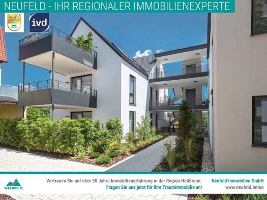 Wohnung zur Miete 1.329 € 3,5 Zimmer 83,8 m² frei ab 01.11.2025 Hirschstraße 40/2 Neckargartach Heilbronn 74078