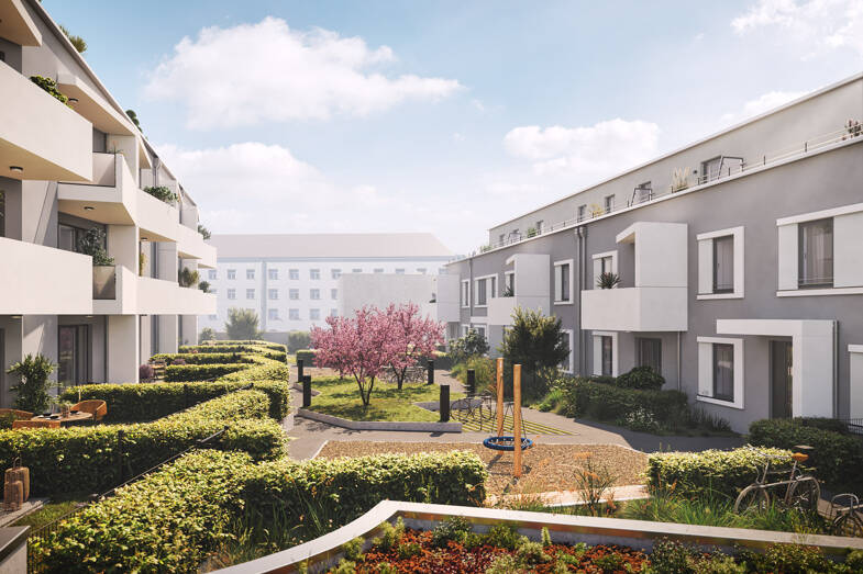 Wohnung zum Kauf - Neubau 643.700 € 3 Zimmer 78,6 m² 1. Geschoss Zugspitzstraße 5 a Hochzoll Augsburg 86163