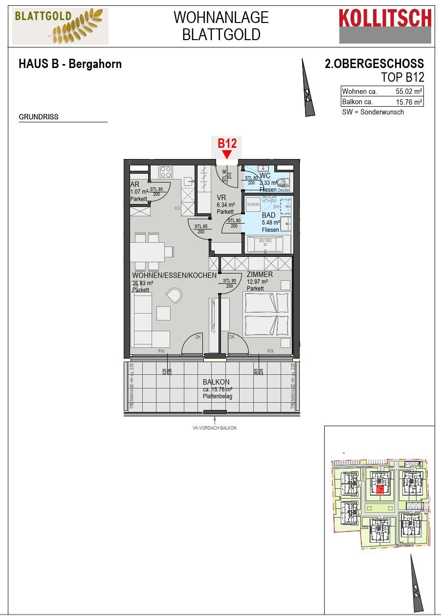 Wohnung zur Miete 821 € 2 Zimmer 55 m²<br/>Wohnfläche 01.02.2025<br/>Verfügbarkeit Annabichl Klagenfurt 9020