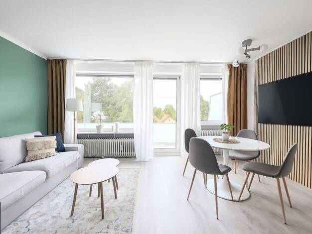 Wohnung zur Miete auf Zeit 1.099 € 1 Zimmer 53 m² frei ab sofort Polarweg 9 Rahlstedt Wandsbek 22145