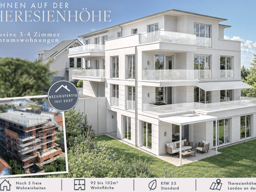 Wohnung zum Kauf provisionsfrei 3 Zimmer 91,6 m² Landau Landau an der Isar 94405