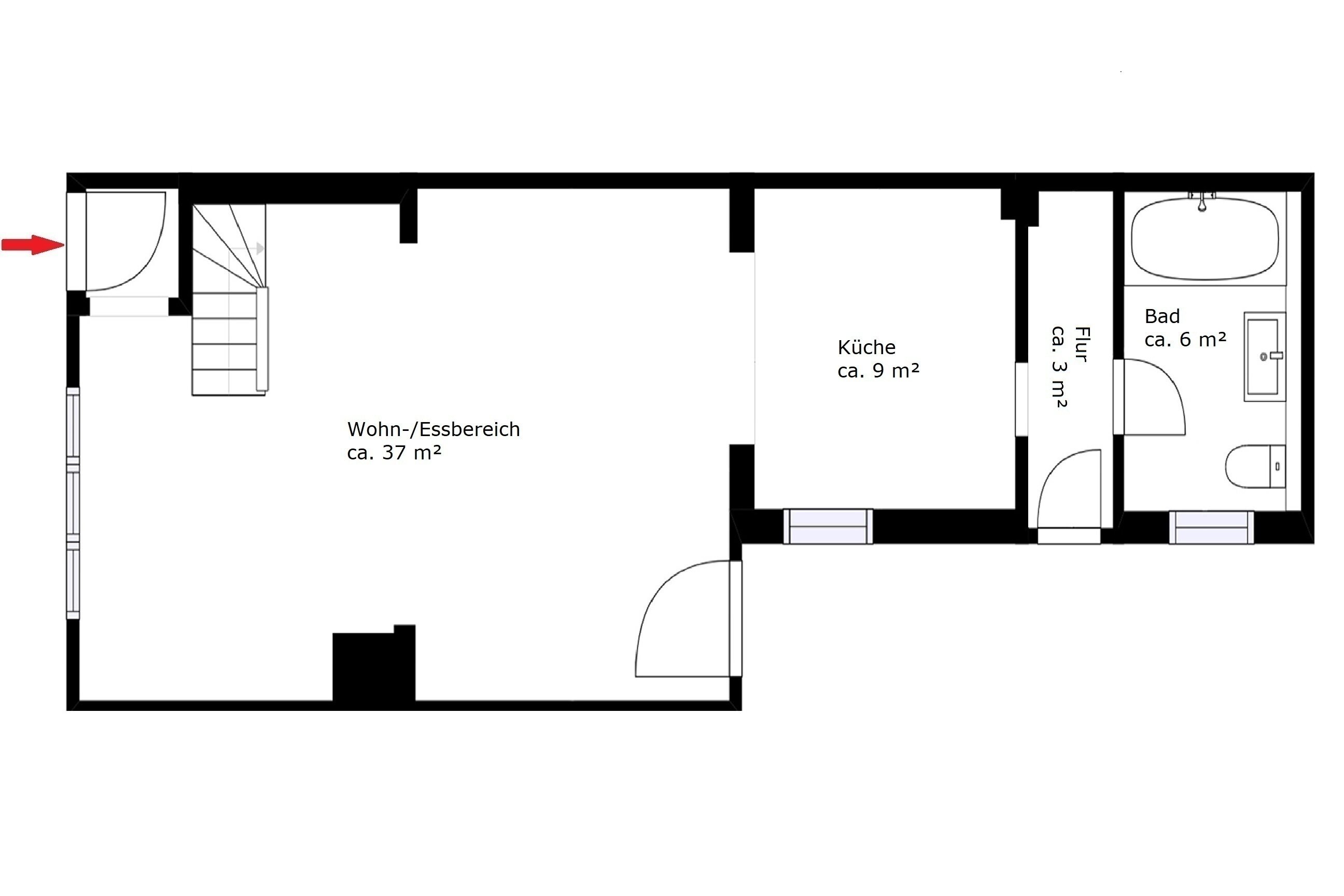 Reihenmittelhaus zum Kauf 455.000 € 4 Zimmer 121 m²<br/>Wohnfläche 95,5 m²<br/>Grundstück Riensberg Bremen 28213