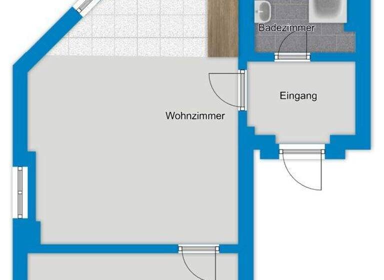 Wohnung zur Miete 360 € 2 Zimmer 45 m² 2. Geschoss Freiimfelder Straße 84 Freiimfelde Halle / Ost 06112