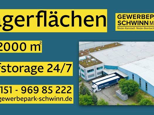 Lagerhalle zur Miete provisionsfrei 2.000 m² Lagerfläche Röhrstraße 3 Ober-Ramstadt Ober Ramstadt 64372