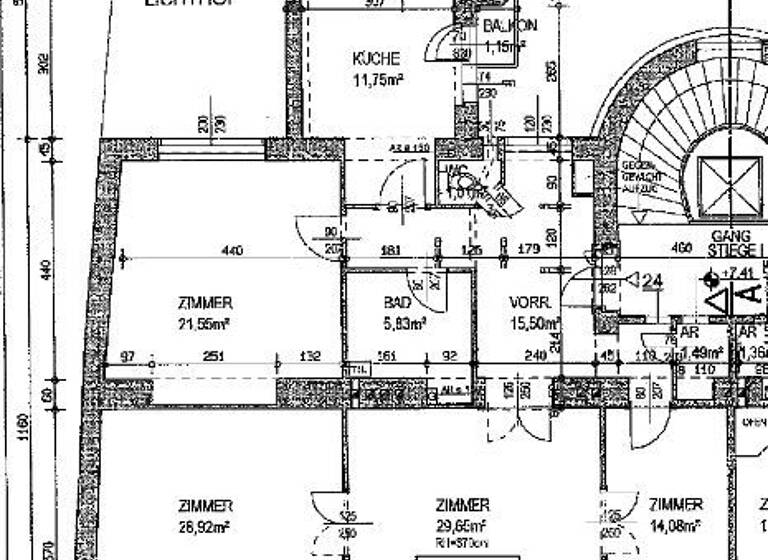 Wohnung zur Miete 1.877 € 4 Zimmer 137,1 m² Wien 1070