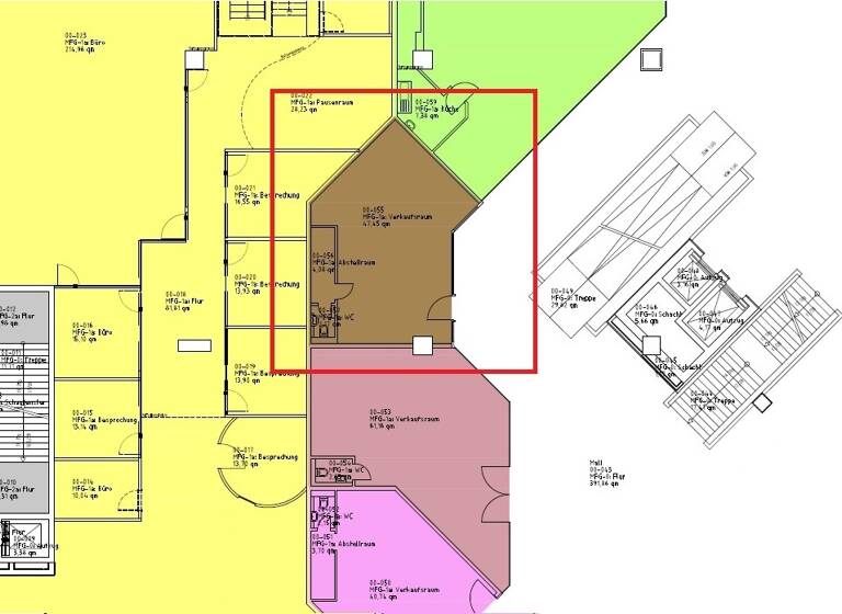 Verkaufsfläche zur Miete provisionsfrei 54 m² Verkaufsfläche Leipziger Str. 91 Innenstadt Halle 06108