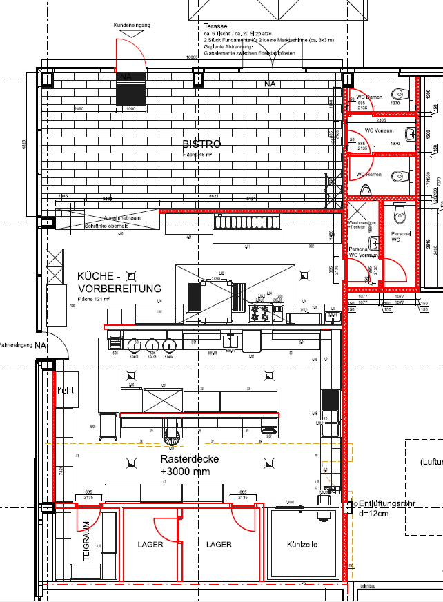 Restaurant zur Miete provisionsfrei 184 m²<br/>Gastrofläche Hans-Böckler-Straße 60-66 Langenhagen - Brink Langenhagen 30851