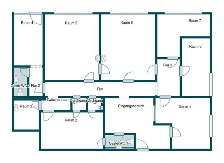 Büro zum Kauf 860 € 150 m² Bürofläche Altstadt-Süd Oberhausen 46045
