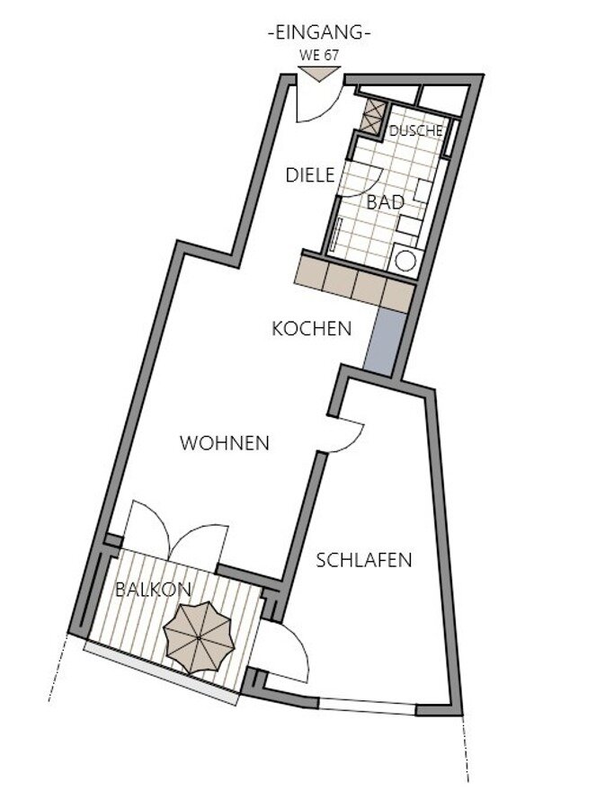 Wohnung zum Kauf 369.000 € 2 Zimmer 58 m²<br/>Wohnfläche 13.<br/>Geschoss Hakenfelde Berlin-Spandau 13587