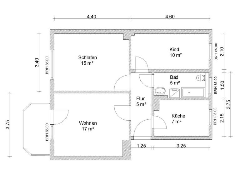 Wohnung zur Miete 421 € 3 Zimmer 61 m² 3. Geschoss frei ab 31.03.2026 Gochtstraße 8 Weißenborn Zwickau 08058