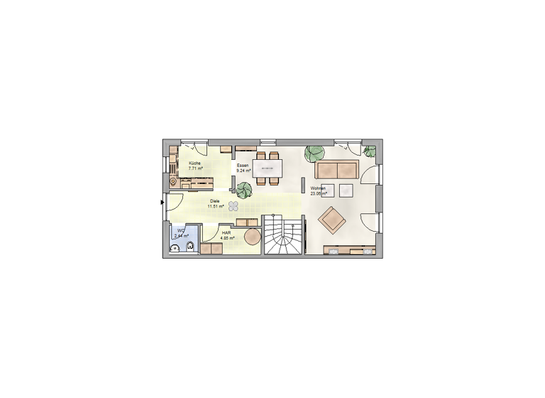 Reihenendhaus zum Kauf 497.000 € 4 Zimmer 120 m² 270 m² Grundstück Wiesental Waghäusel 68753