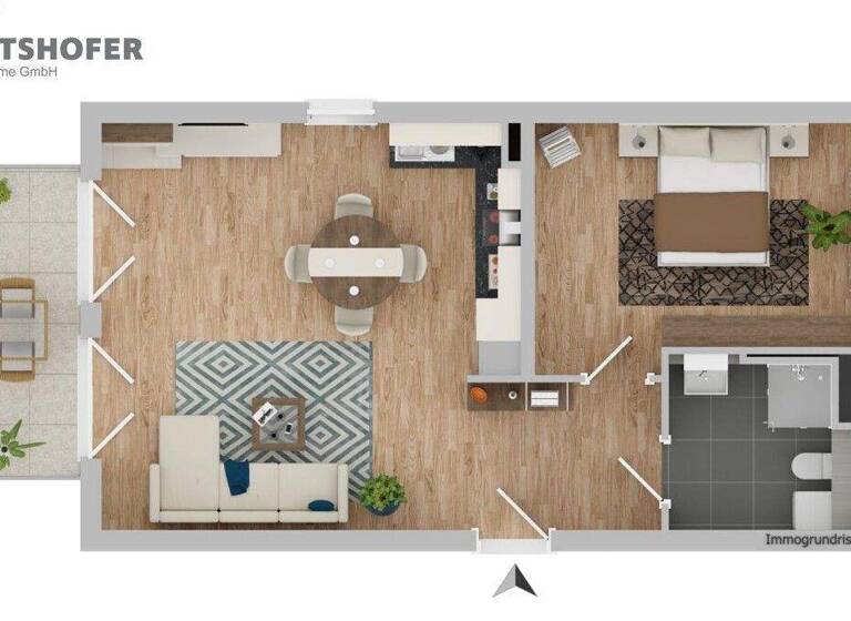 Wohnung zur Miete - Erstbezug 1.550 € 2 Zimmer 62,4 m² 1. Geschoss frei ab sofort Ernst-Haeckel-Straße 30 Allach-Untermenzing München - Allach 80999