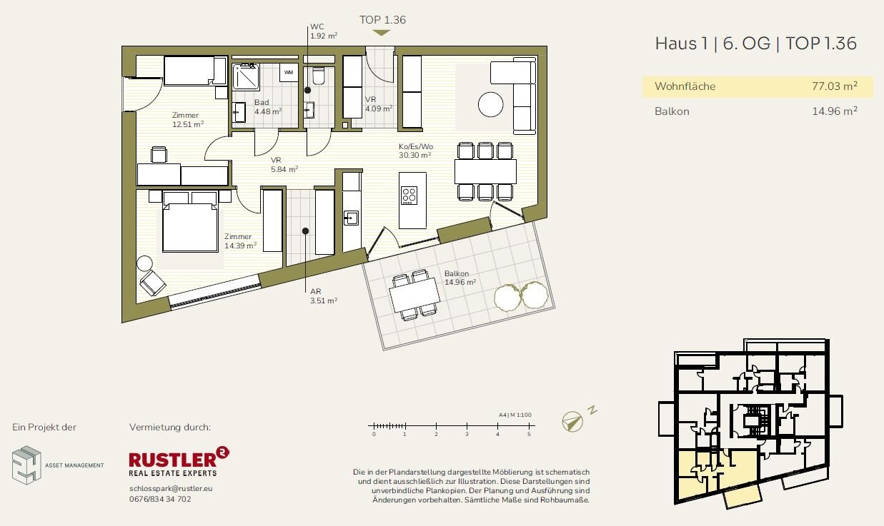 Wohnung zur Miete 812 € 3 Zimmer 77 m²<br/>Wohnfläche 01.09.2025<br/>Verfügbarkeit Straßgang Graz 8054