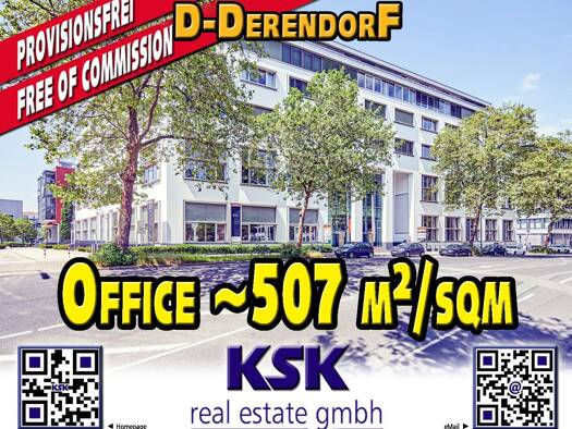 Bürofläche zur Miete provisionsfrei 18 € 507 m² Bürofläche teilbar von 551 m² bis 870 m² Derendorf Düsseldorf 40476