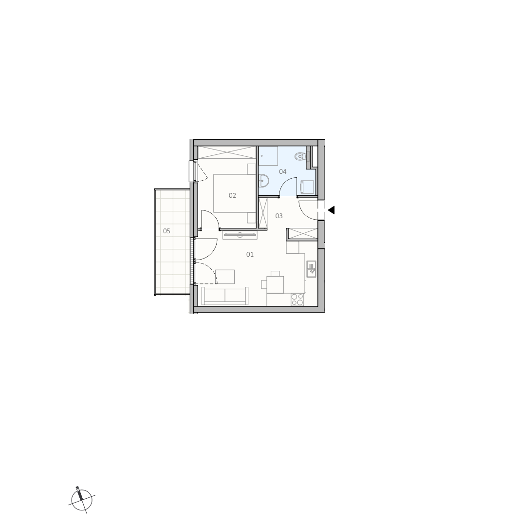 Wohnung zum Kauf 199.900 € 2 Zimmer 41,5 m²<br/>Wohnfläche Warmbad-Judendorf Villach(Stadt) 9500