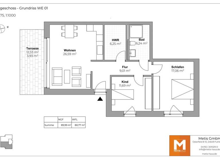 Wohnung zum Kauf provisionsfrei 645.000 € 3 Zimmer 80,8 m² Kraksdorf Neukirchen 23779