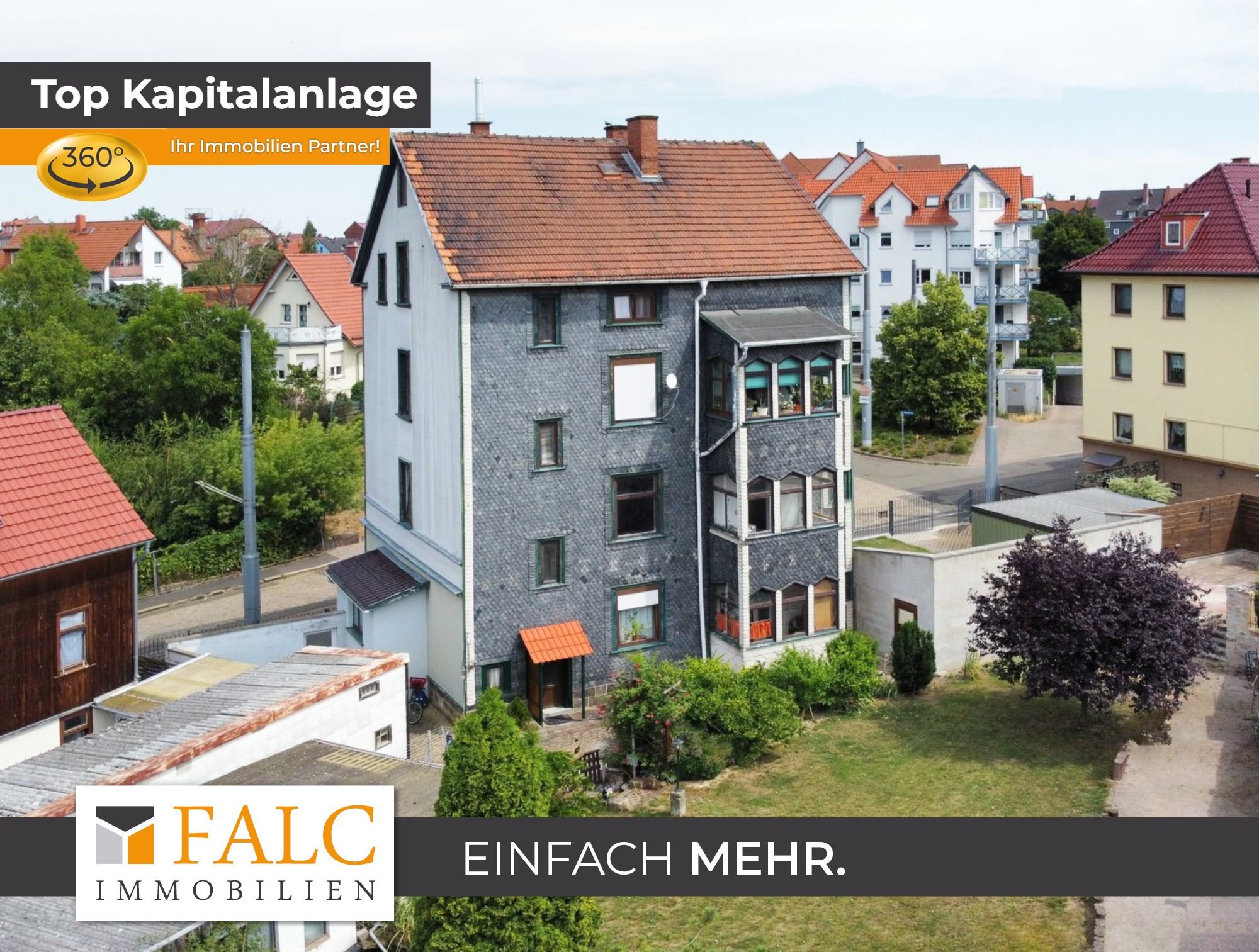 Mehrfamilienhaus zum Kauf als Kapitalanlage geeignet 322.000 € 14 Zimmer 462 m²<br/>Wohnfläche 794 m²<br/>Grundstück Oststadt Gotha 99867