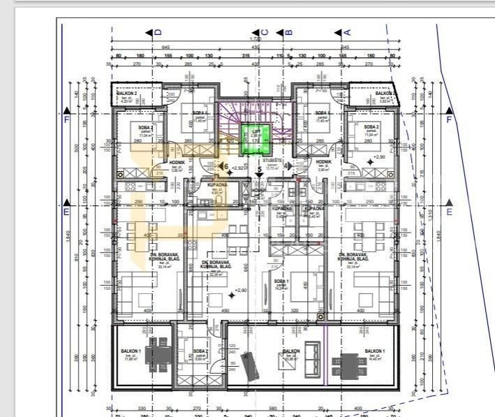 Wohnung zum Kauf 301.200 € 2 Zimmer 83 m²<br/>Wohnfläche 1.<br/>Geschoss Povljana center