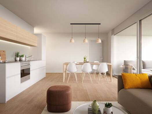 Wohnung zum Kauf - Erstbezug provisionsfrei 406.000 € 2 Zimmer 60,8 m² EG Mäder 6841